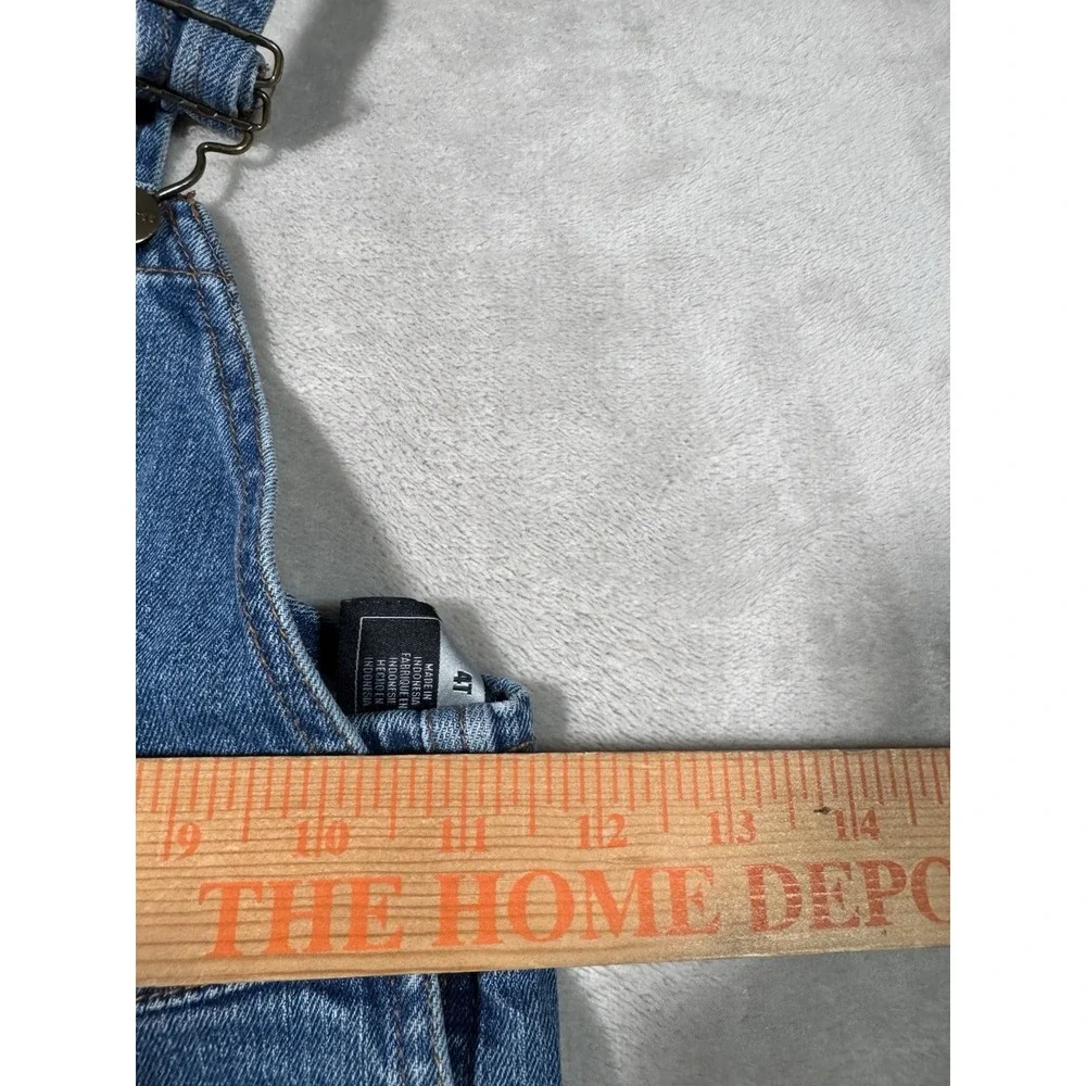 Carhartt Bib Denim Jean Overalls Kids Size 4T